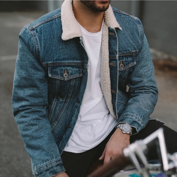 Flint & Tinder Type 3 Sherpa-Lined Trucker Jacket / Small - Picture 6 of 16